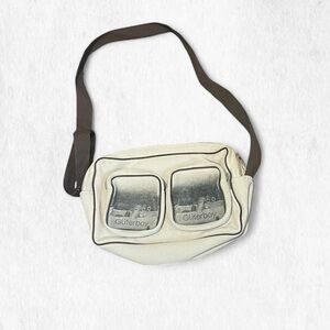COP COPINE Crazy RARE Güterboy cream & black graphic print crossbody bag